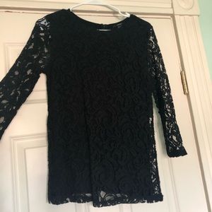 Black lace top